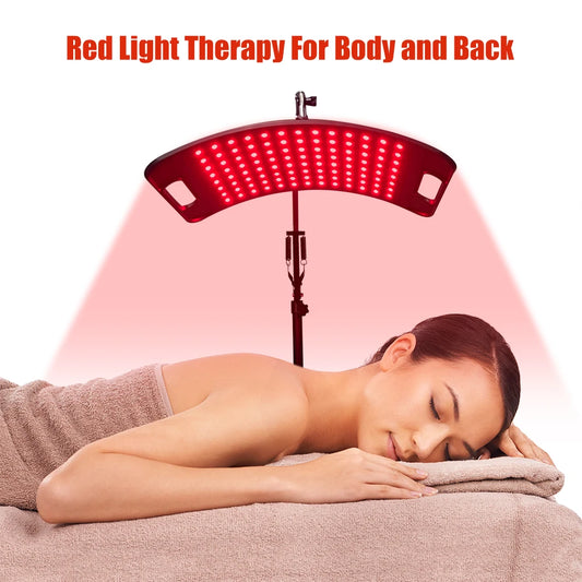 Red Light Lamp For Face and Body Home Use 660nm 850nm Near Infrared Light Panel Device with Adjustable Stand with Timer