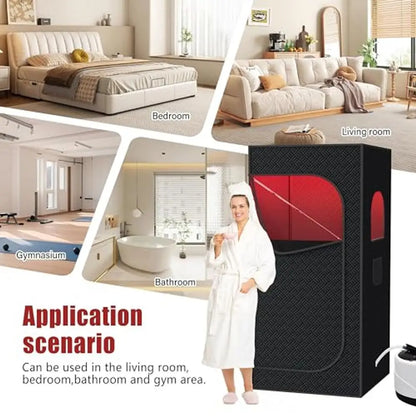 Infrared Red Light Sauna With Foldable Chair
