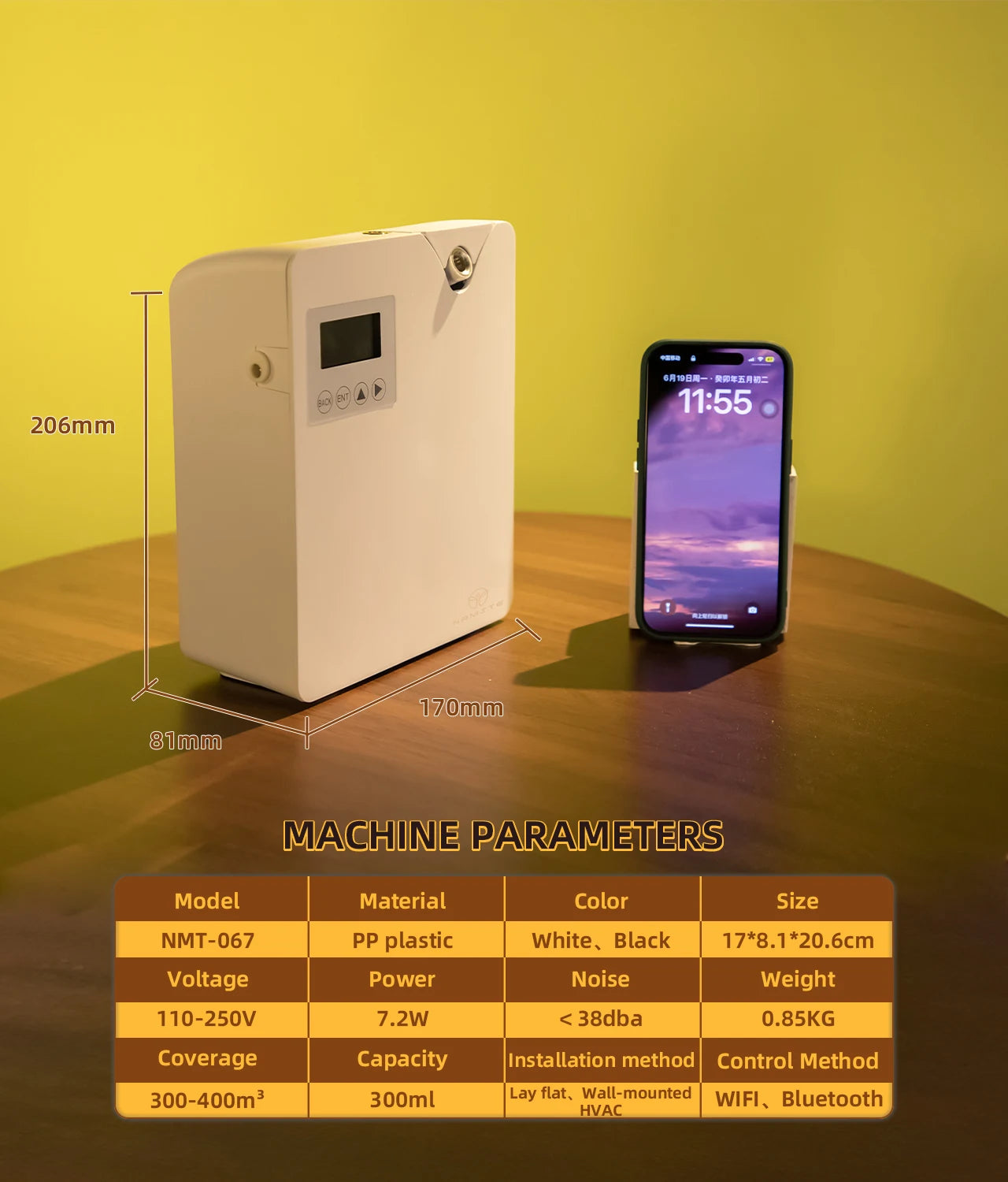NAMSTE Aroma Diffuser WIFI Electric Aromatic Oasis