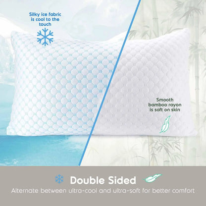 Queen Size Cooling Pillows Set of 2