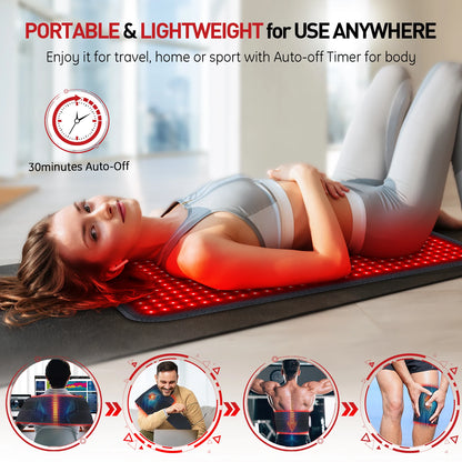 Updated Red Light Therapy Heating Pad