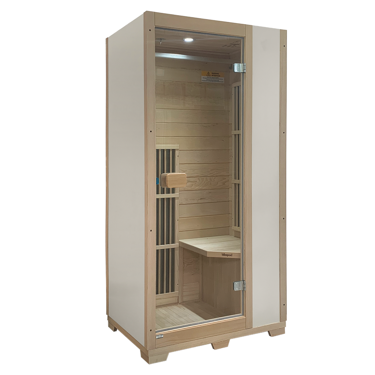 Blisspod | Vienna | Far Infrared Sauna | Canadian Hemlock Wood | Low EMF | 1 Person