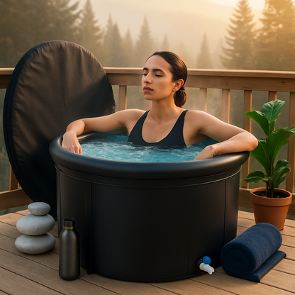 Ice Bath Tub with Cover for Adults & Recovery