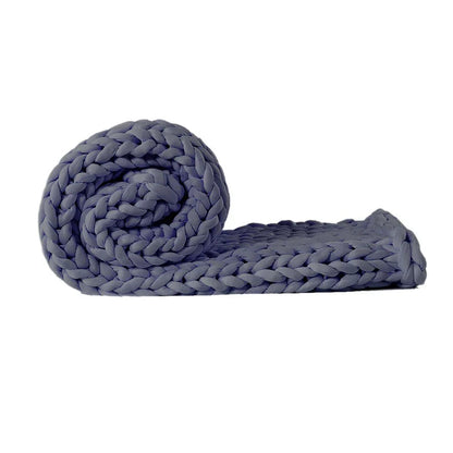 DreamZ Knitted Weighted Blanket Chunky Bulky Knit Throw Blanket 6.5KG