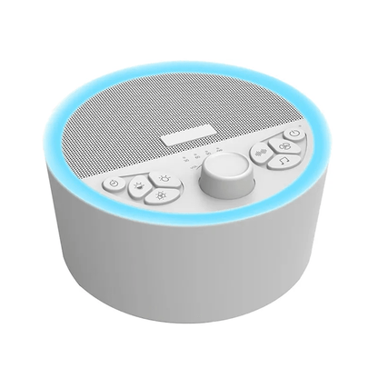 White Noise Sleep Machine with Lights - Portable & Rechargeable